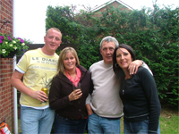 Ben Brownless, Lyndsay Thomas, Alan Thomas, Theresa Thomas (nee Faill)